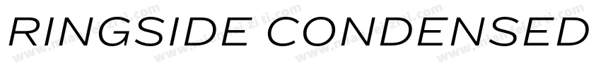 RINGSIDE CONDENSED BOLD字体转换